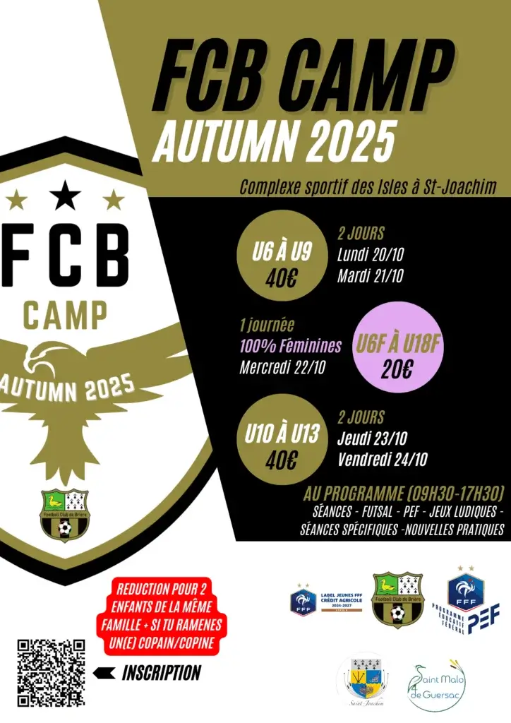 stage de football FCB Camp Autumn 2025