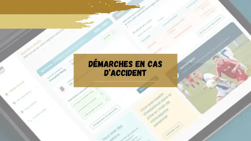 Assurance des licenciés - Déclaration d'accident